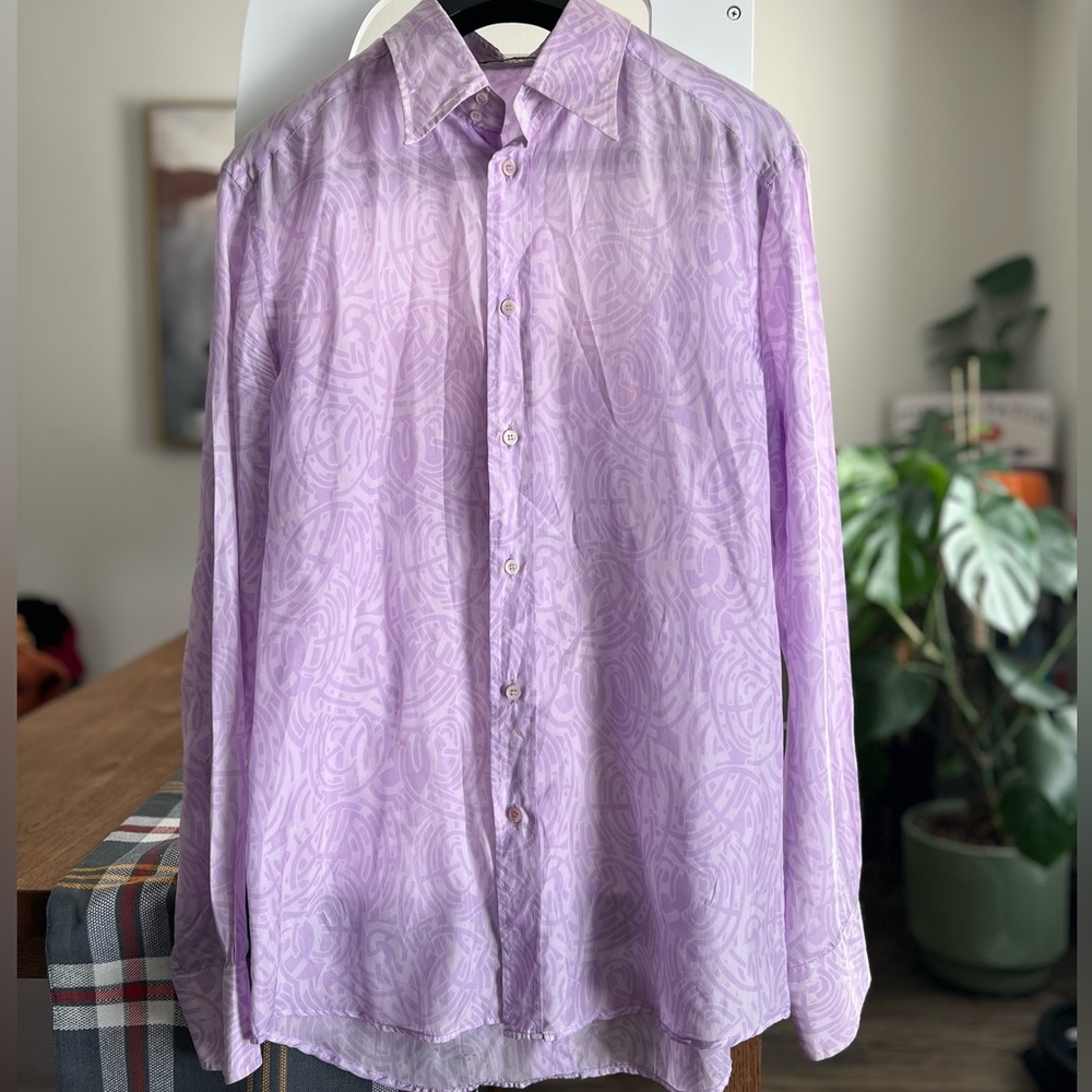 Versace Button Down Printed Shirt Men’s Size XL